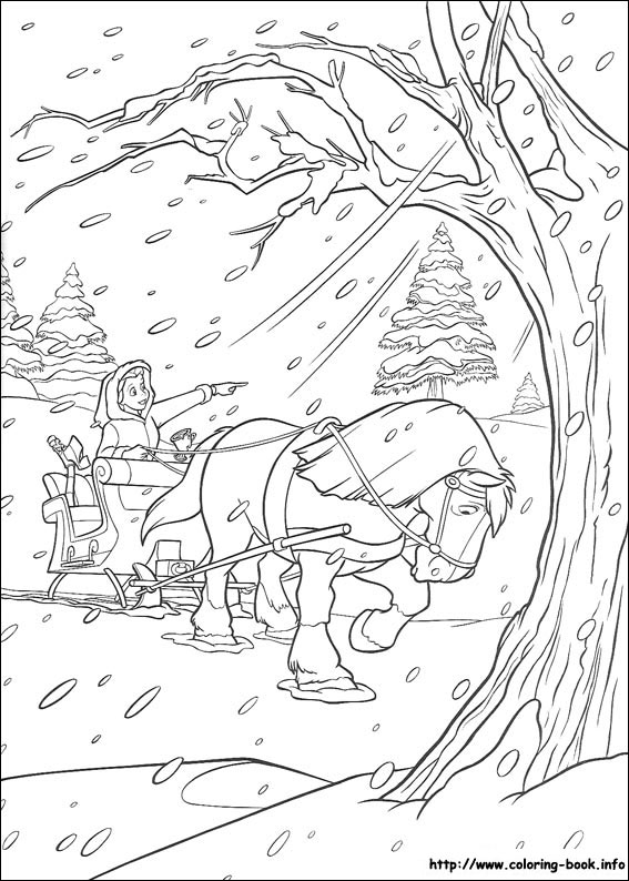 Beauty and the Beast coloring picture